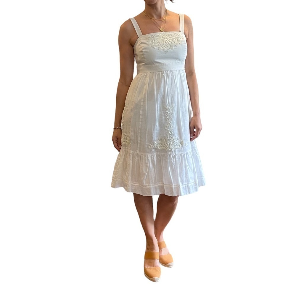 Vineyard Vines White Embroidery Dress